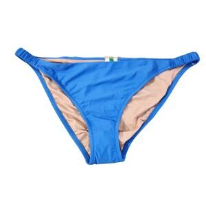 J. Crew Blue Scrunchie Strap Bikini Bottom New With Tags Women's Size XL